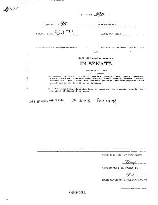 NYS Bill and Veto Jackets: 1995 Chapter 390