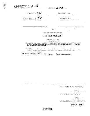 NYS Bill and Veto Jackets: 1995, Chapter 373
