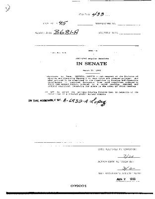 NYS Bill and Veto Jackets: 1995, Chapter 433