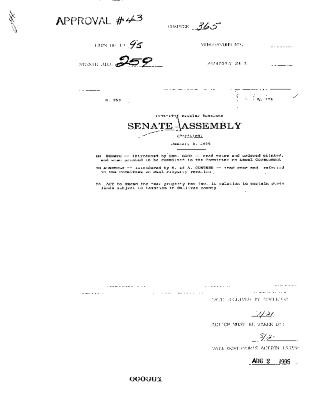 NYS Bill and Veto Jackets: 1995, Chapter 365