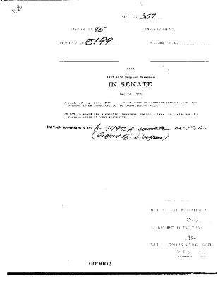 NYS Bill and Veto Jackets: 1995, Chapter 357