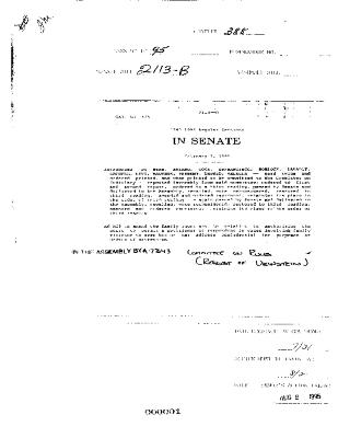 NYS Bill and Veto Jackets: 1995, Chapter 388