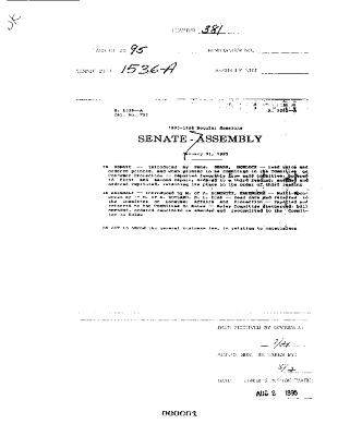 NYS Bill and Veto Jackets: 1995, Chapter 381