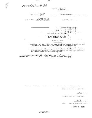 NYS Bill and Veto Jackets: 1995, Chapter 361