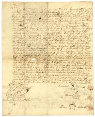 Indian deed to Stephen Bayard and others of land near the Kinderhook River, 1741