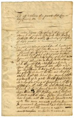 Indian deed to Peter Winne and others of land at Canajoharie, 1740