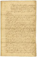 Warrant of survey for Petrus Van Driessen, Johannes Ehl and others, for land on the Mohawks river, 1732