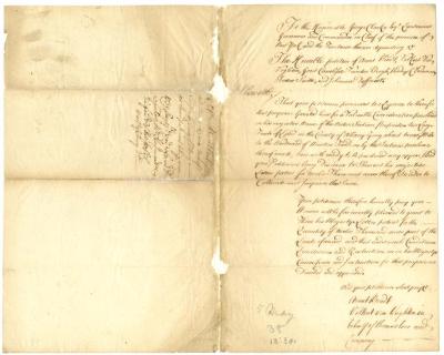 Petition of  Arent Bratt and others regarding land west of Huntersfield, Schoharie County, 1739