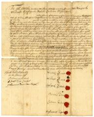 Indian deed to Cornelius Van Ness, Stephen Van Renselaer and others of land on the Hudson River, 1732
Affidavit of Stevanus Groesbeek relating to an Indian deed relation to Cornelius Van Ness and others, 1734