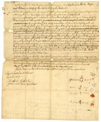 Indian deed to Phillip Livingston and others of land above Saratoga, 1743