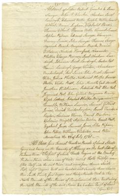 Abstract of letters patent granted to Isaac Sawyer, John Bleecker, Abraham Lansing and others, 1785