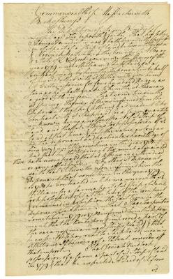 Affidavit of Aaron Benedict regarding land owned by William Shephard, 1785