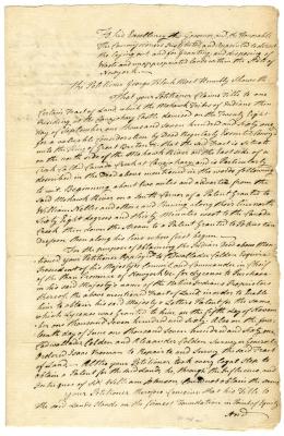 Petition of George Klock for a land survey, 1785