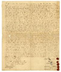 Indian deed to Johannes Lawyer and Phillip Bergh of land near Schoharie, 1752