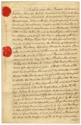 Indian deed to Jellis Fonda, 1772