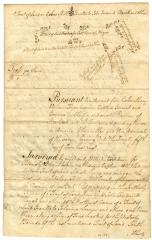 Survey for Beamsly Glazier of land on the Schoharie, 1772