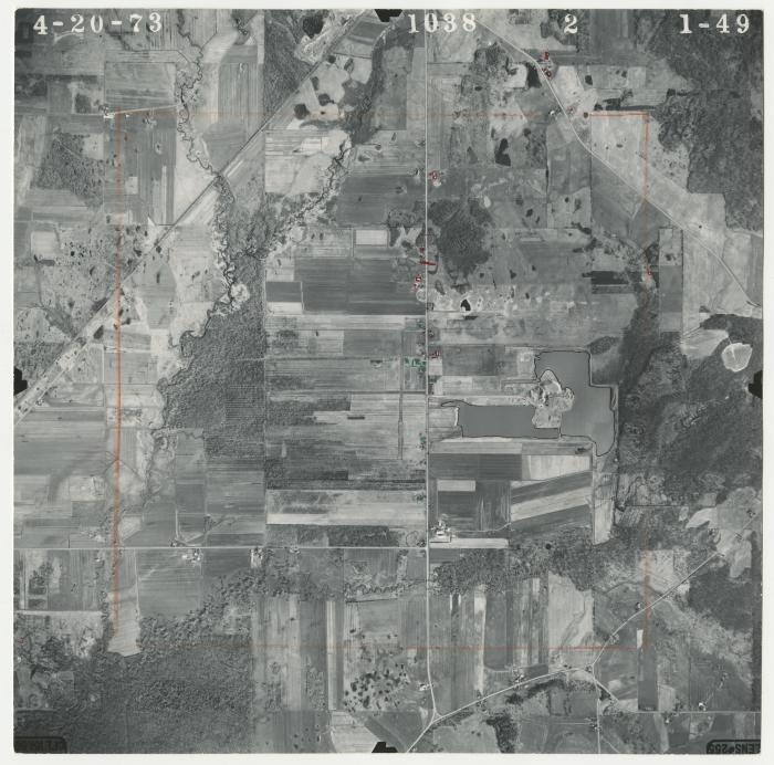 Aerial photograph of New Albion USGS quadrangle