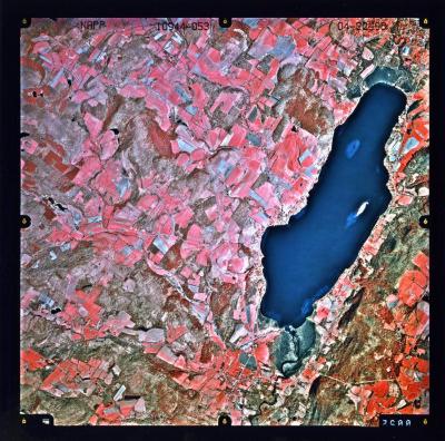 Aerial photograph of Schuyler Lake USGS quadrangle