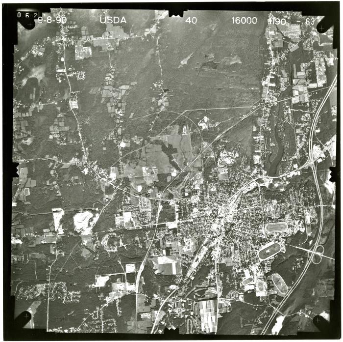 Aerial photograph of Saratoga Springs USGS quadrangle