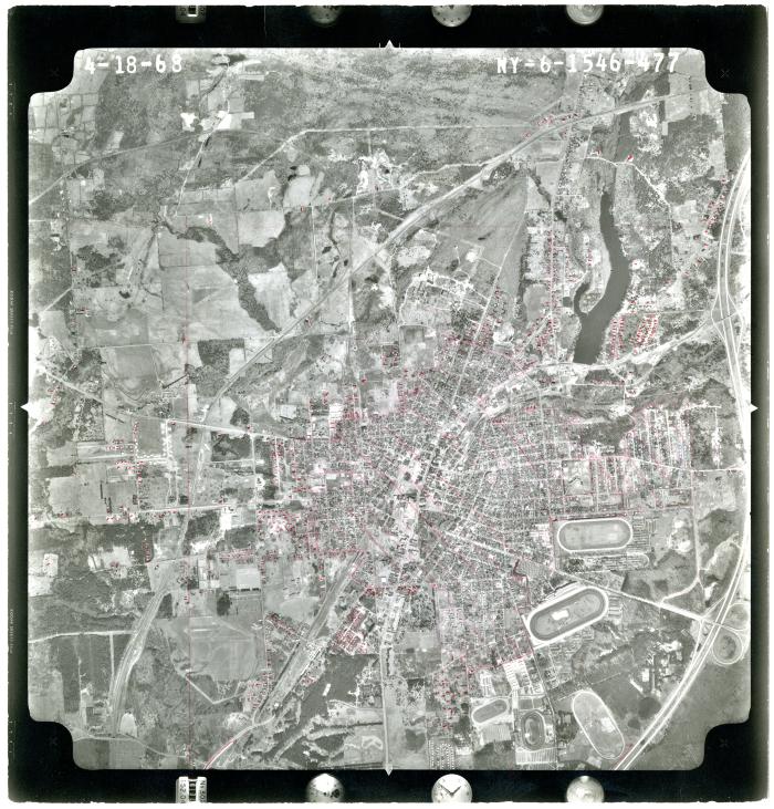 Aerial photograph of Saratoga Springs USGS quadrangle