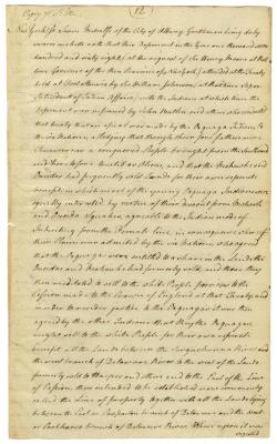 Affidavits of Simon Metcalfe, respecting John Bradstreet's land, 1785