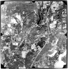 Aerial photograph of Saratoga Springs USGS quadrangle