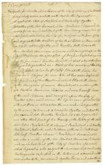 Affidavit of Charles John Evans respecting the will of Martha Bradstreet, 1785