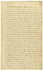 Indian deed to John Bradstreet for land at Canniskutty creek, 1768