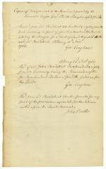 Receipts from George Croghan for land purchased by John Bradstreet, 1769