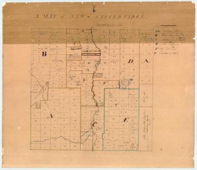 Map of New Stockbridge, 1823