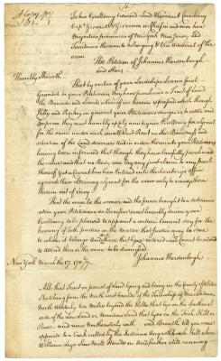 Request for a hearing by Johannes Hardenbergh