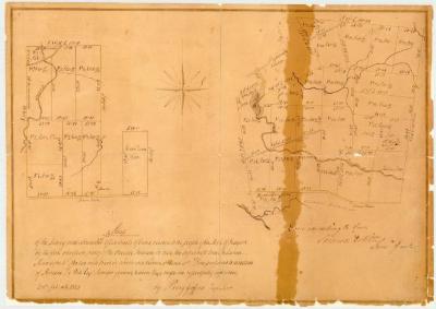 Map of the survey and allotment of two tracts of land ceded to the people of the State of New York by the first Christian party of the Oneida Indians, February 10th, 1825