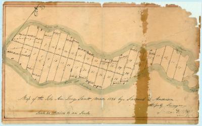 Map of the Isle au Long Sault, 1826