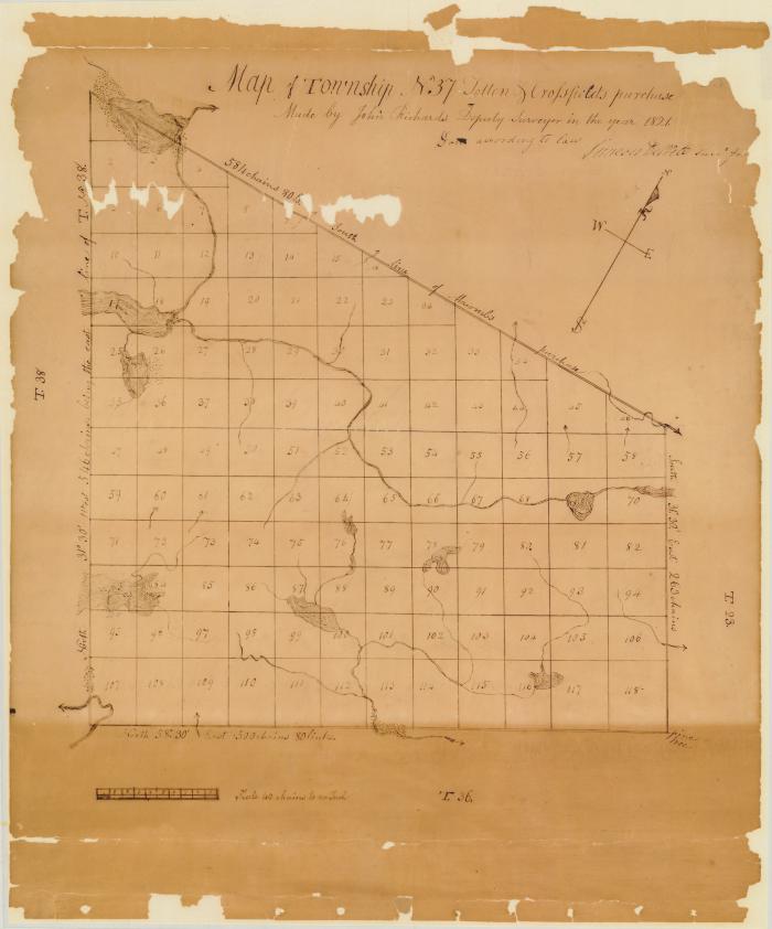 Map of Township No. 37, Totten and Crossfield's Purchase. Map #35