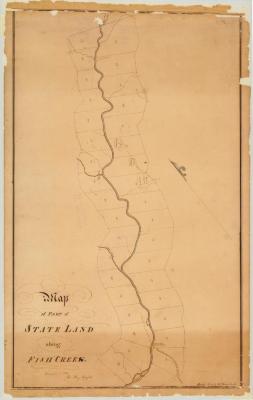 Map of part of State Land along Fish Creek. 1811. Map #23