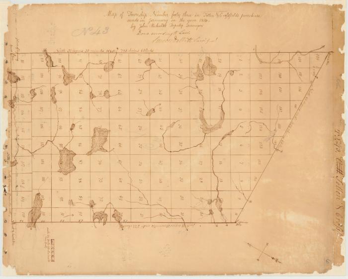 Map of Township number 43 in Totten and Crossfield's Purchase. Map #6, Part 2