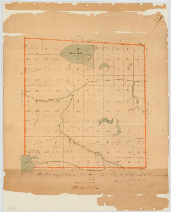 Map of Township No. 2, in Moose River Tract. Map #40