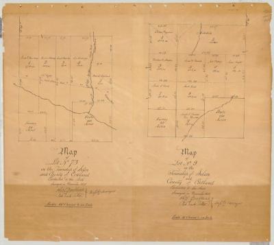 Map of Lot No. 9 and 73, in the Township of Solon. Map #25