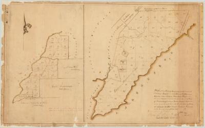 Map of two tracts of unappropriated land in the county of Warren. Map #5