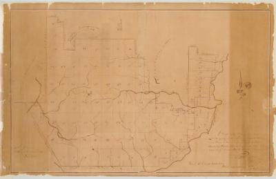 Map of a tract of unappropriated lands, lying in the towns of Elizabethtown and Keene. Map #11