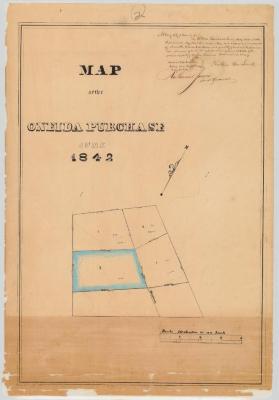 Map of the Oneida Purchase, June 1842