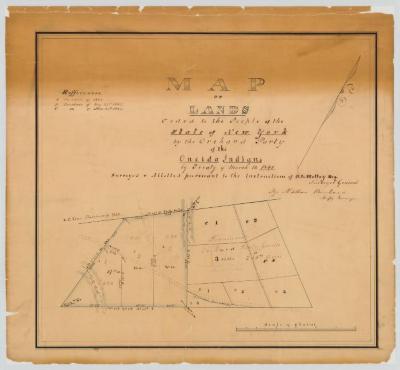 Map of the lands ceded to the people of the State of New York by the Orchard Party of the Oneida Indians by treaty of March 13, 1841