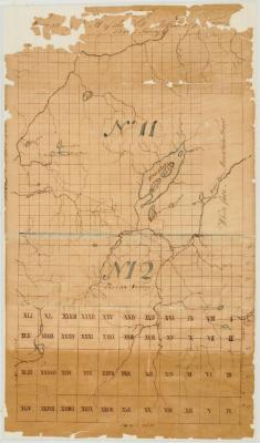 Map of Township No. 11 and North of Township No. 12 of Old Military Tract. Map #20