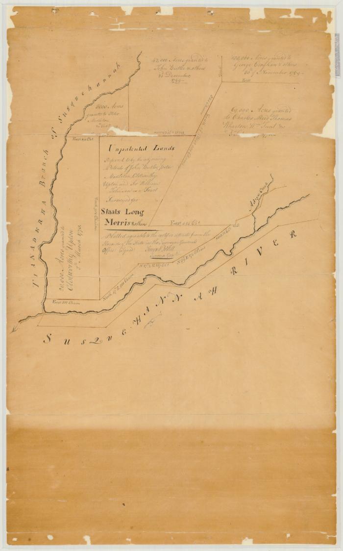 Map of Morris Patent, between the Susquehanna and Unadilla. Map #33