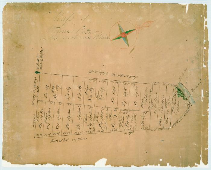 Map of Winnes Patent on the Mohawk River, ca. 1830