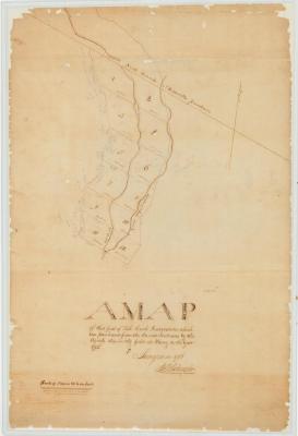 Map of the part of Fish Creek Reservation purchased from the Oneida Indians. Map #21