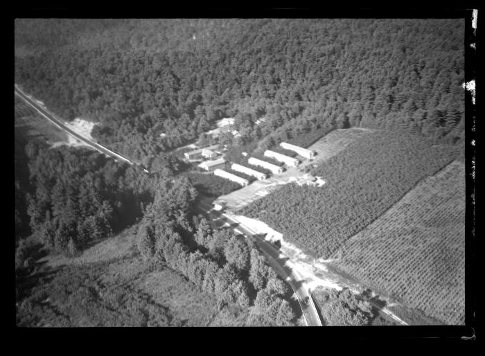 Warrensburg CCC Camp Aerial View; Narrowburg, N.Y., Aerial View CCC Camp