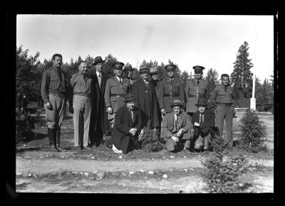 Director Fechner Inspects CCC Camp at Wawbeek, near Tupper Lake