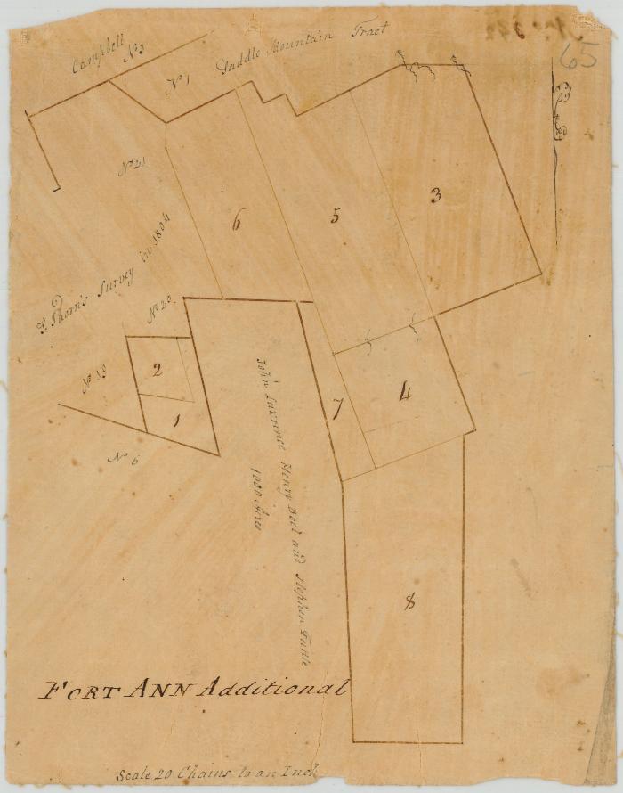 Map of Fort Ann. [Additional]  Map #65B