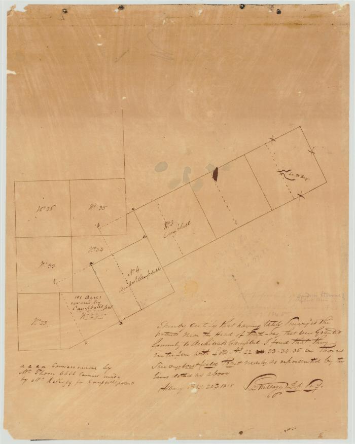 Map of unappropriated Land in the town of Westfield in the County of Washington. Map #50B